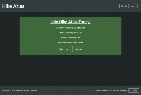 Hike Atlas Home Page